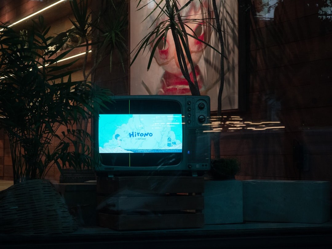 tv screen showing ad