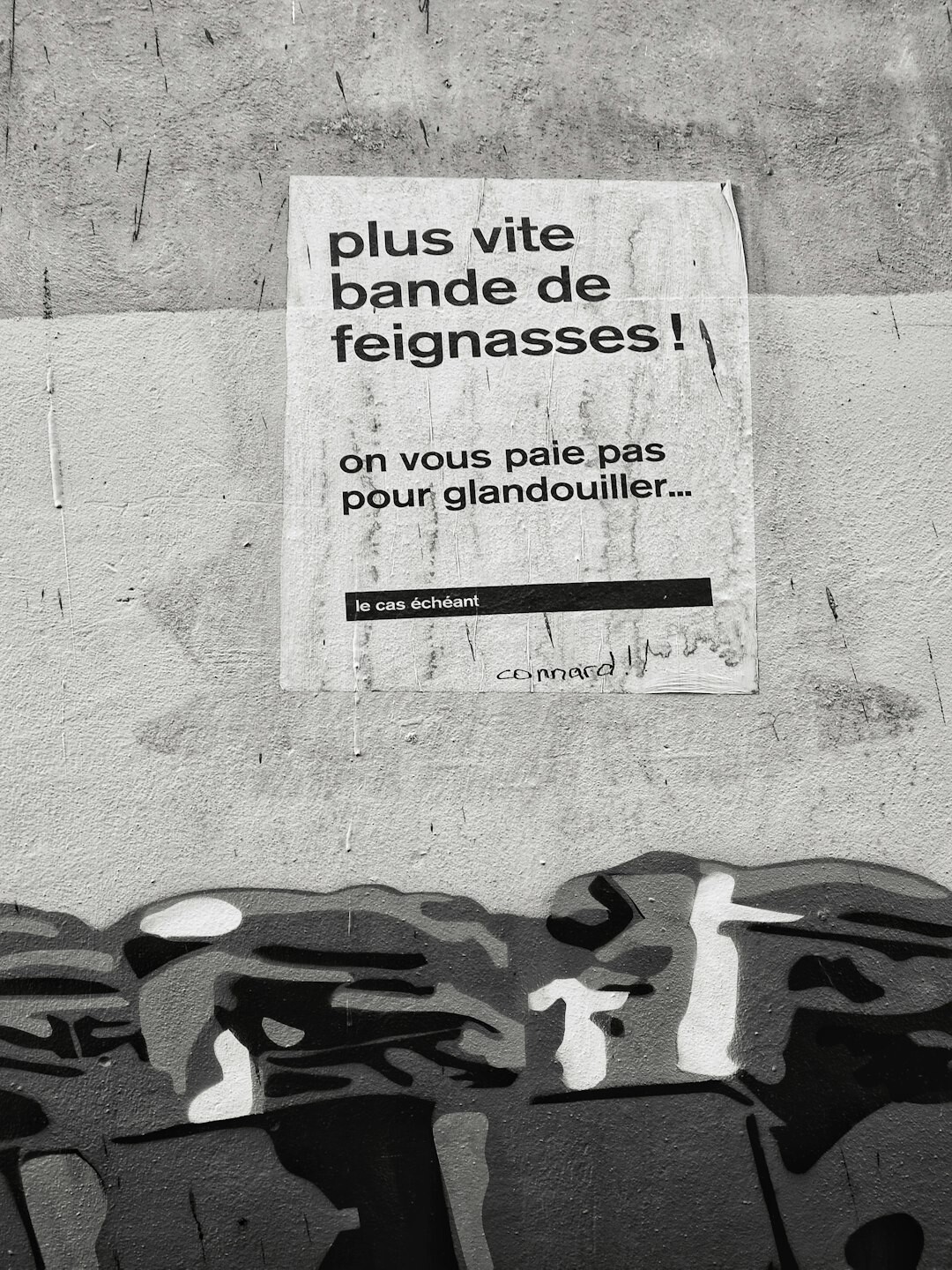 vintage french slogan poster